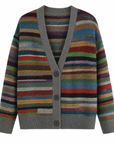 Helvano | Gestreifte Strickjacke für Damen