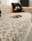 Helvano | Mikrofaser-Sofabezug mit Animal-Print