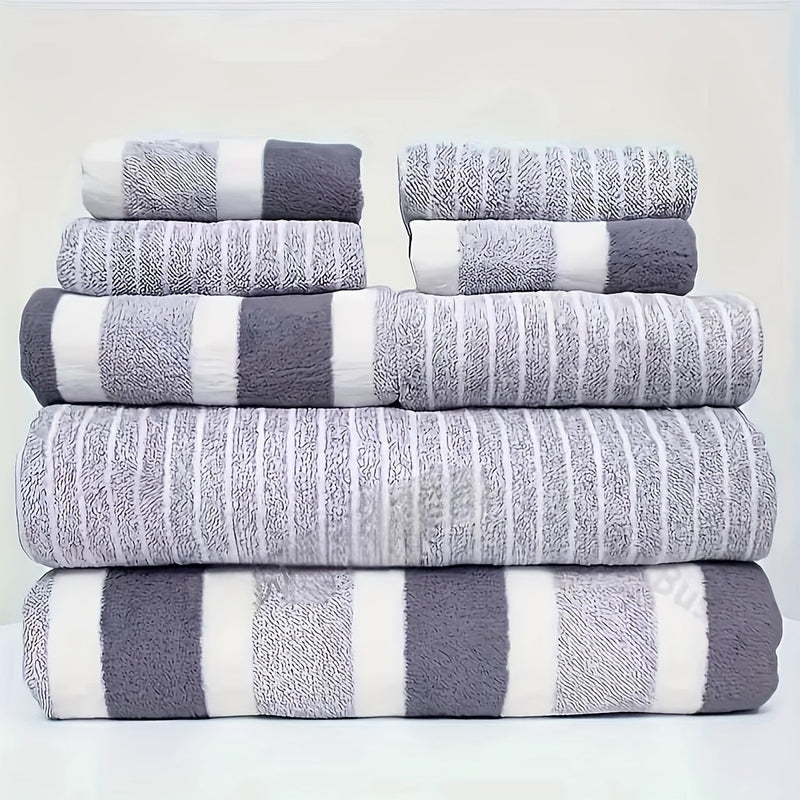 Helvano | Flauschiges Handtuch-Set 8-teilig