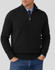 Helvano | Lockerer Herren-Strickpullover mit Reissverschluss