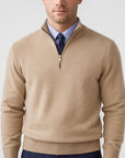Helvano | Lockerer Herren-Strickpullover mit Reissverschluss