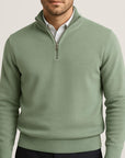 Helvano | Lockerer Herren-Strickpullover mit Reissverschluss