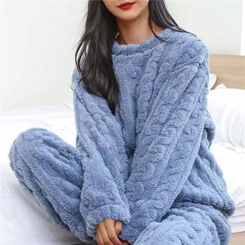 Helvano | Kuscheliges Fleece-Pyjama-Set für Damen