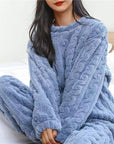 Helvano | Kuscheliges Fleece-Pyjama-Set für Damen