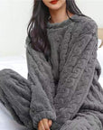 Helvano | Kuscheliges Fleece-Pyjama-Set für Damen