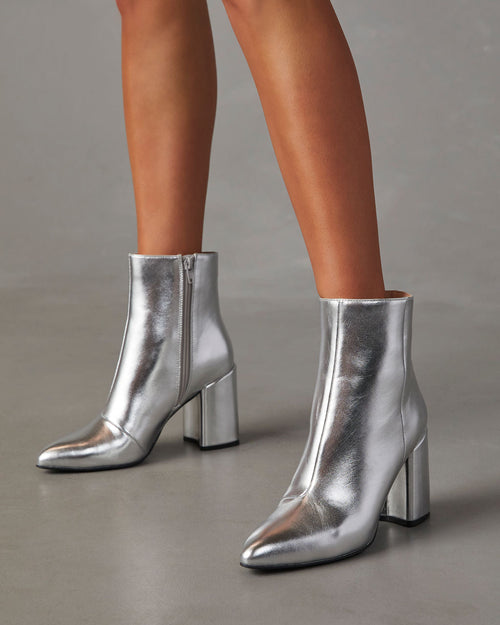 Helvano | Stiefelette für Damen in Silber