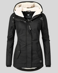 Helvano | Lange Winterjacke mit Kapuze für Damen
