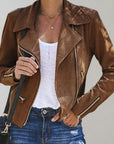 Helvano | Bikerjacke aus Wildleder für Damen