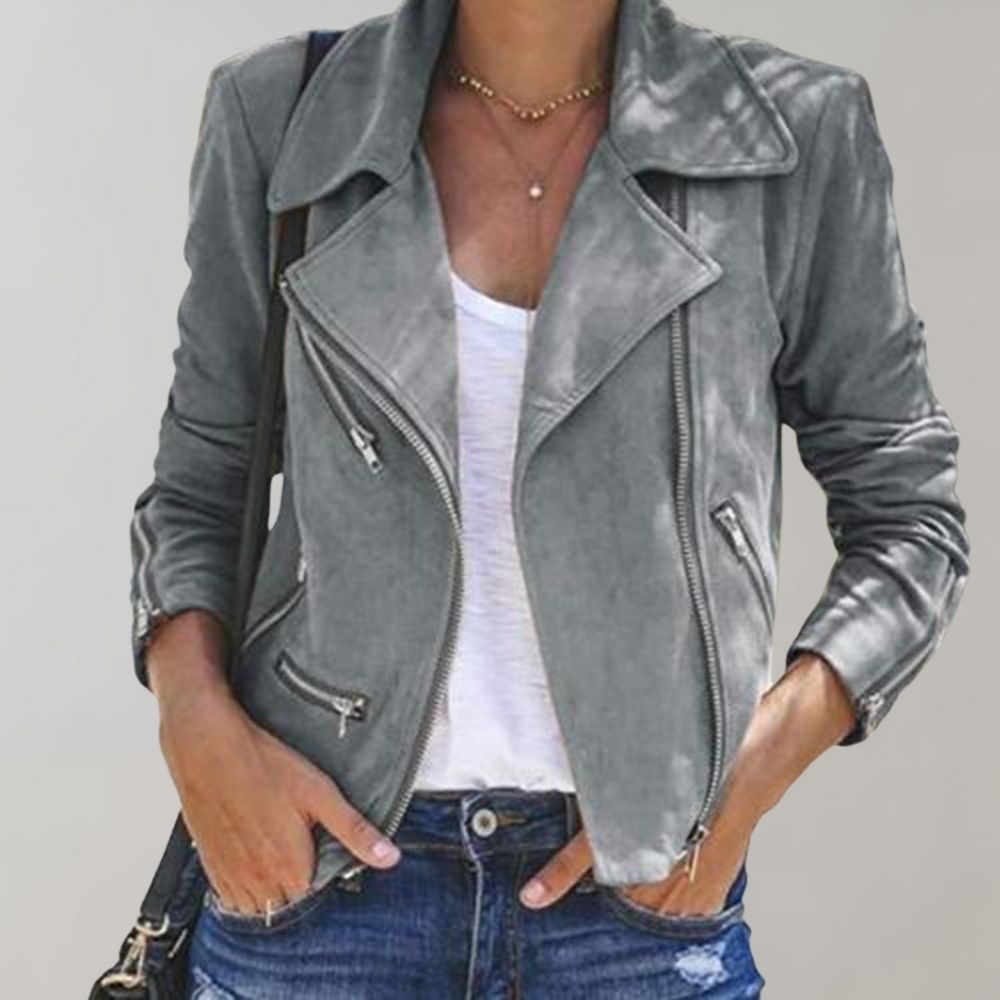 Helvano | Bikerjacke aus Wildleder für Damen