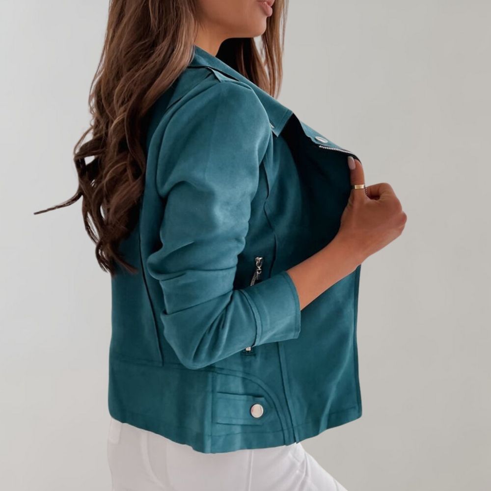 Helvano | Bikerjacke aus Wildleder für Damen