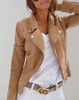 Helvano | Bikerjacke aus Wildleder für Damen