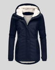 Helvano | Lange Winterjacke mit Kapuze für Damen