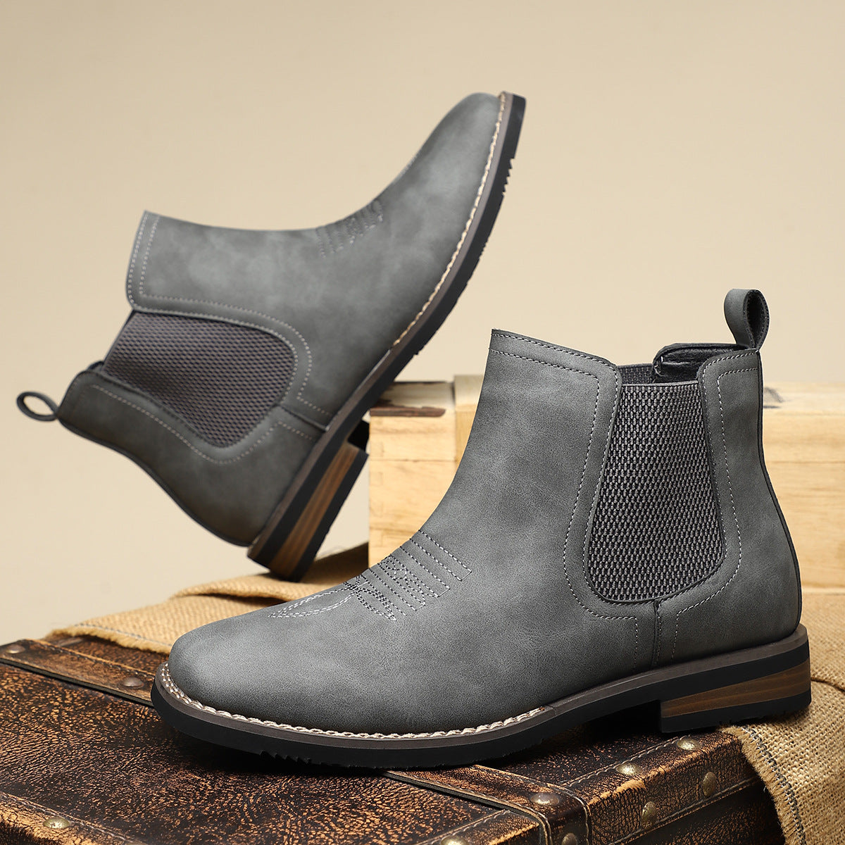 Helvano | Klassische Lederstiefel für Herren
