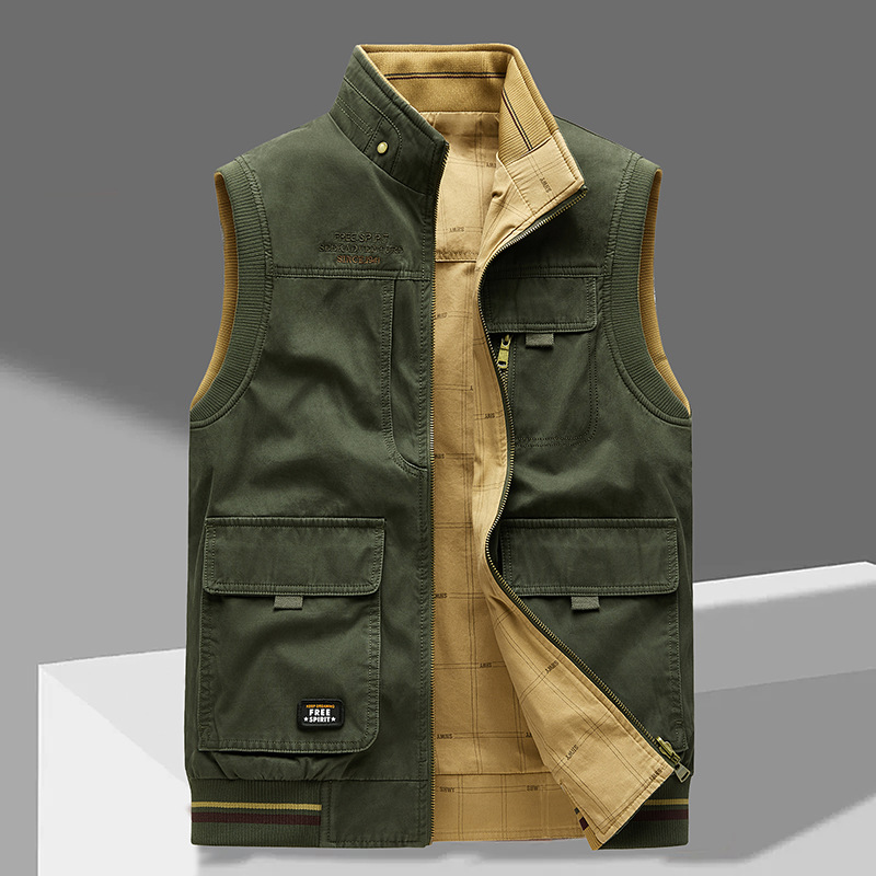 Helvano | Herren-Gilet mit Stehkragen