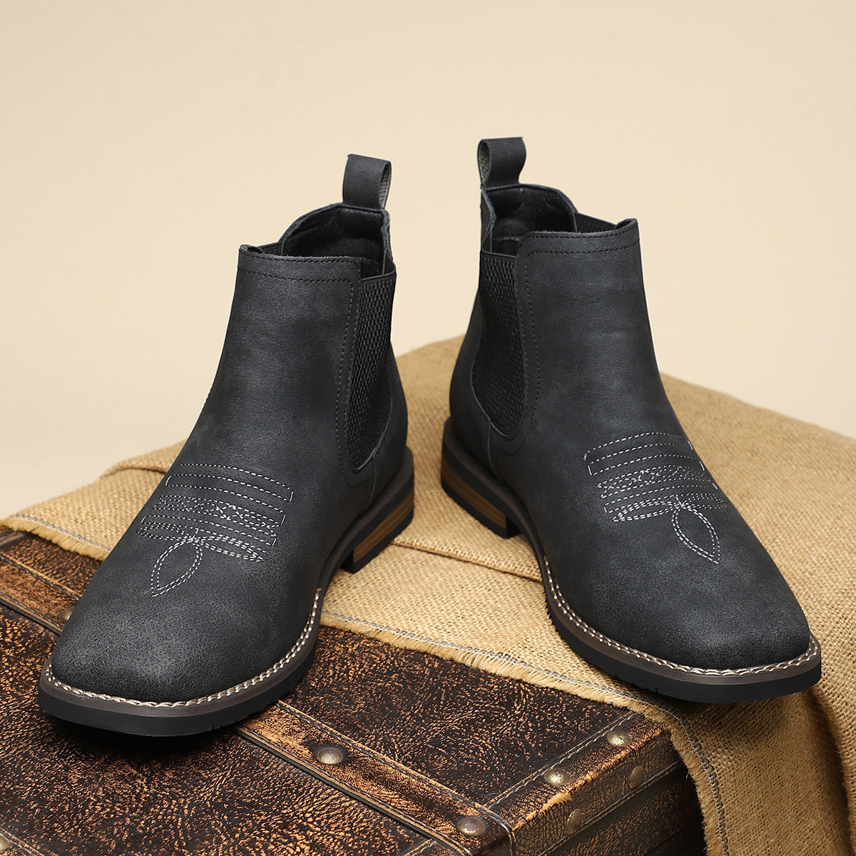 Helvano | Herren Chelsea-Stiefel zum Reinschlüpfen