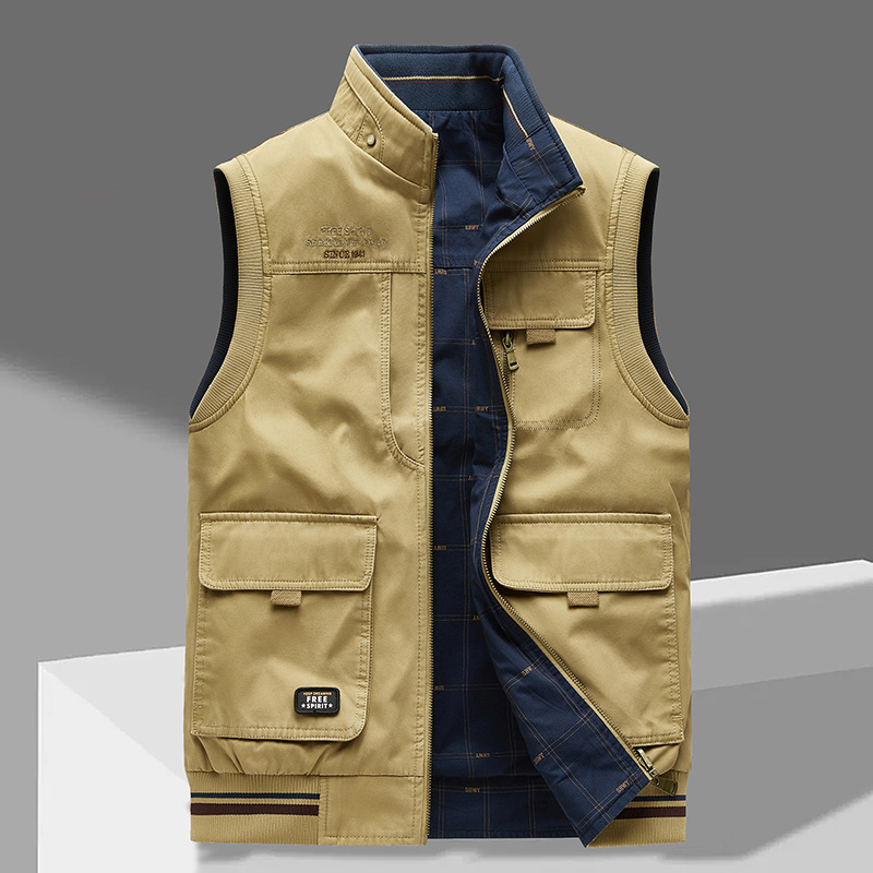 Helvano | Herren-Gilet mit Stehkragen
