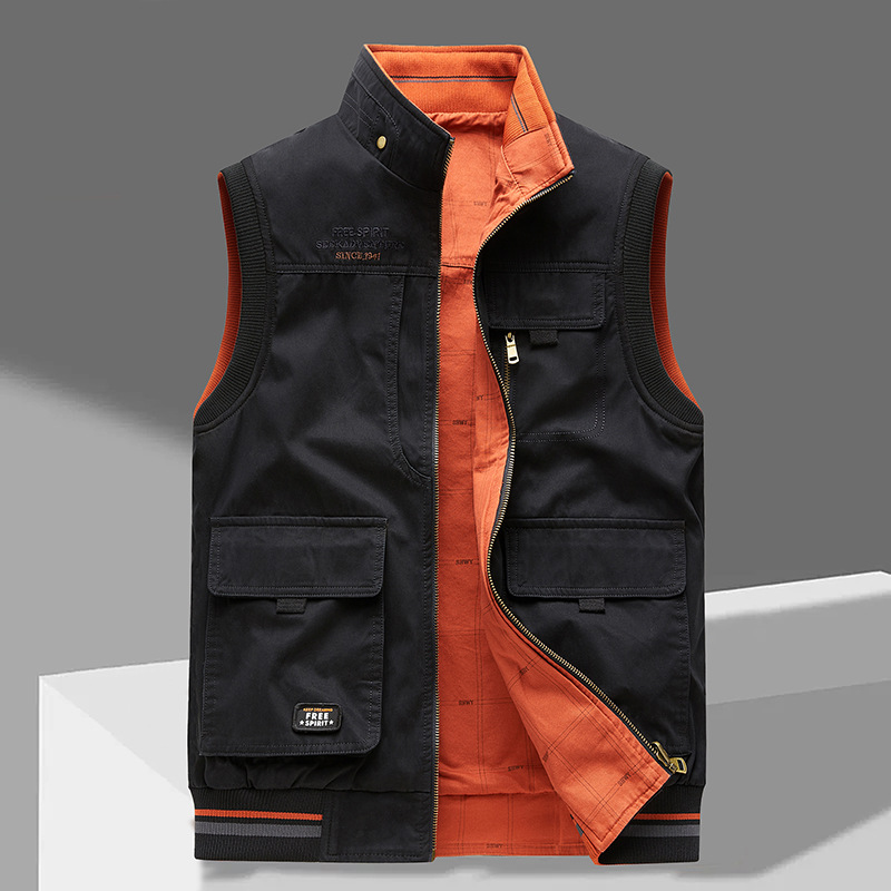 Helvano | Herren-Gilet mit Stehkragen