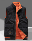 Helvano | Herren-Gilet mit Stehkragen