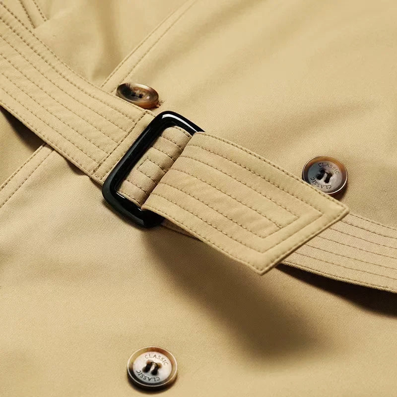 Helvano | Zweireihiger Trenchcoat für Herren