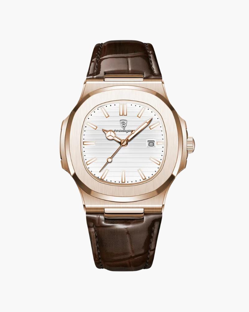 Helvano | Herren-Armbanduhr mit Chronograph und Lederband