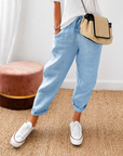 Helvano | Lockere Leinenhose für Damen