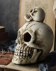 Helvano | Halloween Totenkopf-Deko-Set aus Resin