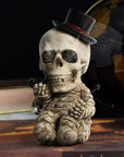 Helvano | Halloween Totenkopf-Deko-Set aus Resin
