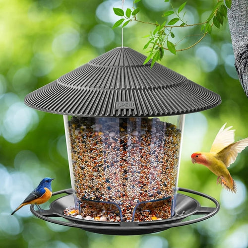 Helvano | Hängendes Vogelfutterhaus mit mehreren Öffnungen