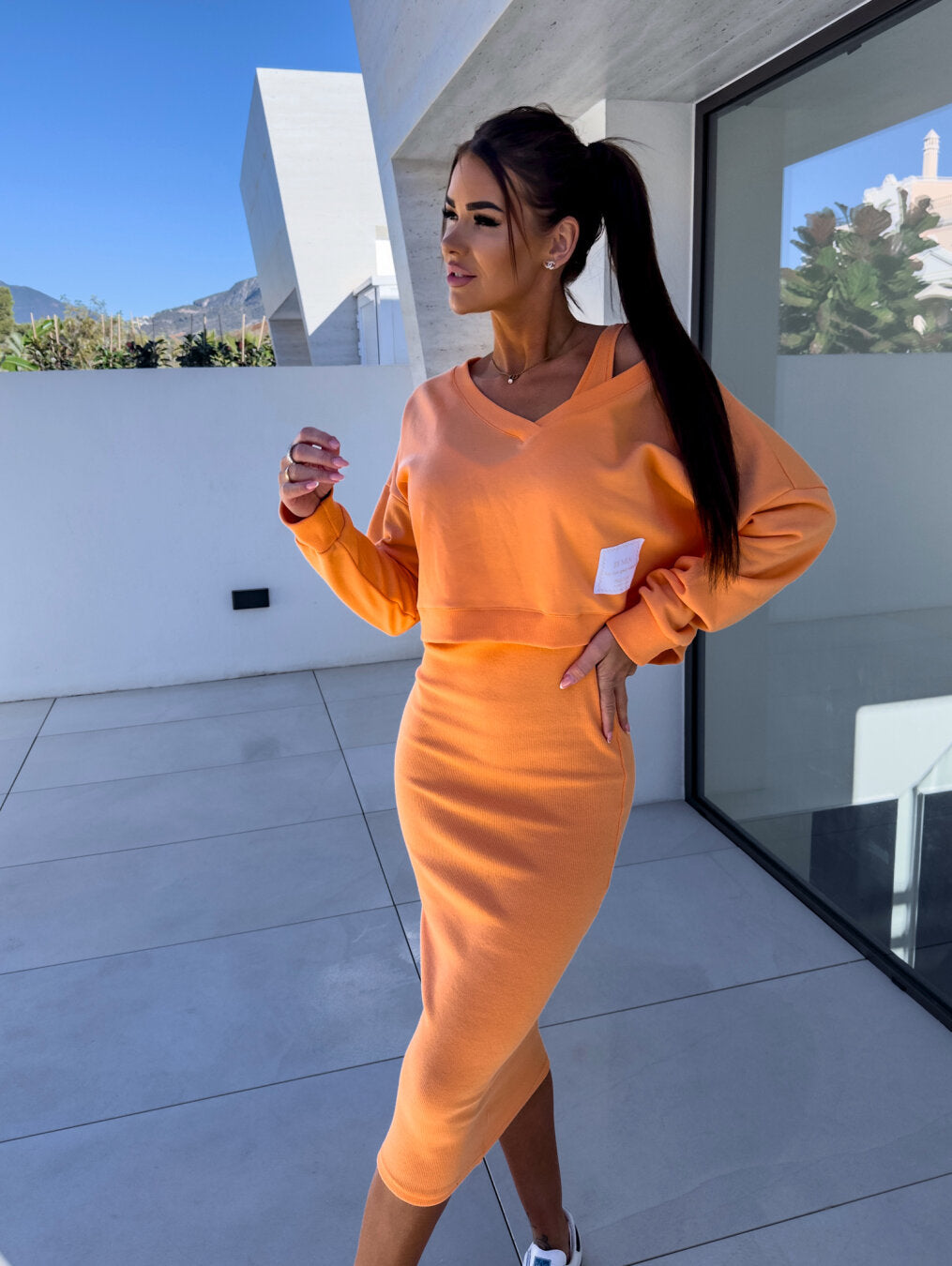 Helvano | Sweatshirt-Kleid-Set für Damen