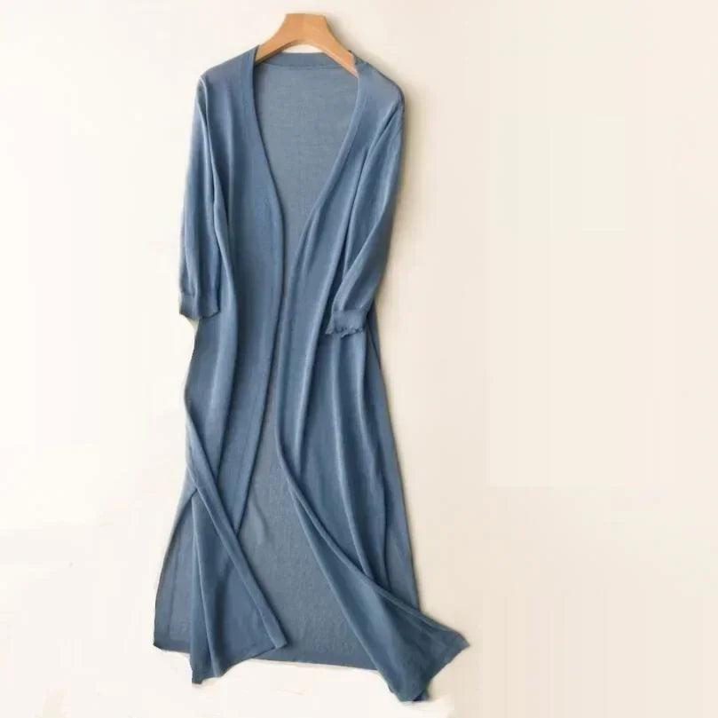 Helvano | Leichter Langer Cardigan für Damen