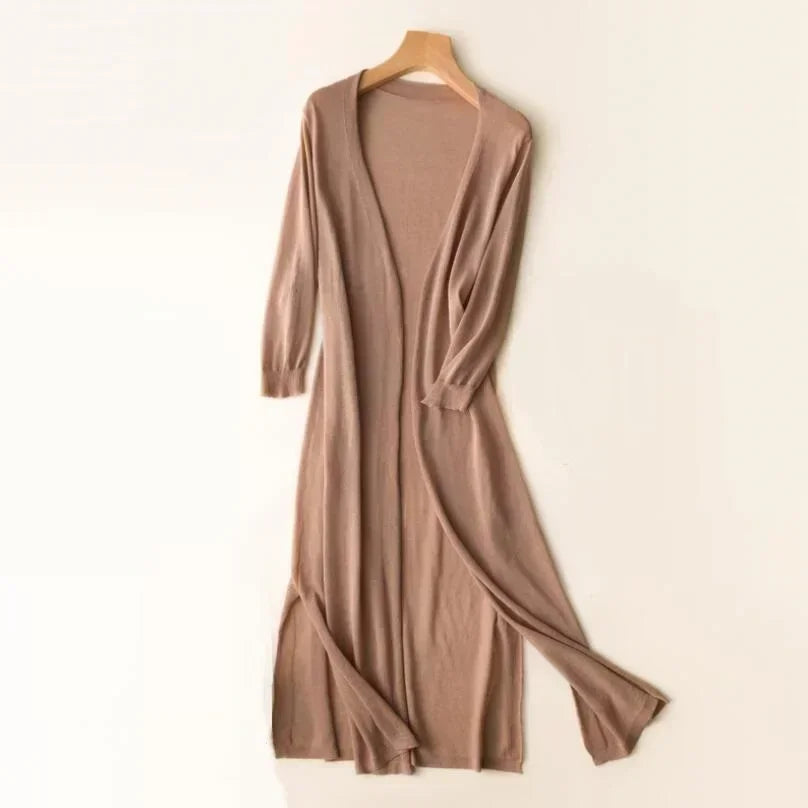 Helvano | Leichter Langer Cardigan für Damen