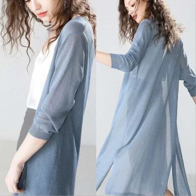 Helvano | Leichter Langer Cardigan für Damen