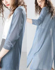 Helvano | Leichter Langer Cardigan für Damen