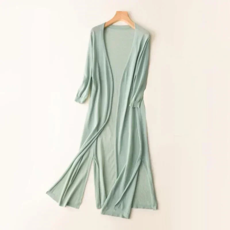 Helvano | Leichter Langer Cardigan für Damen