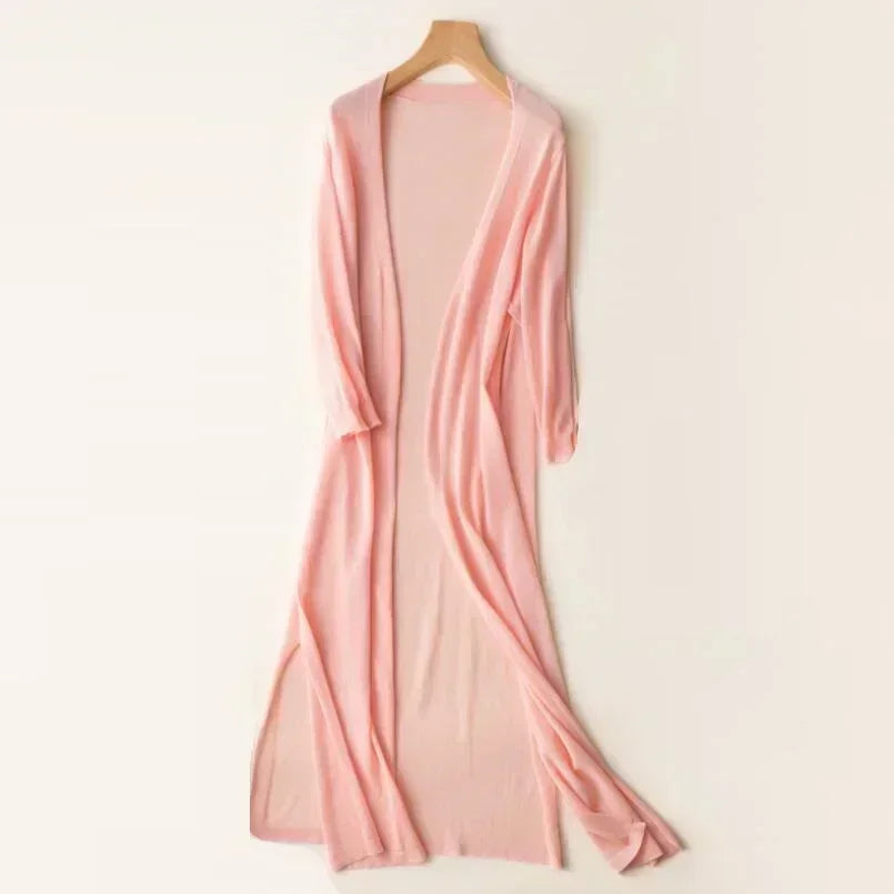 Helvano | Leichter Langer Cardigan für Damen
