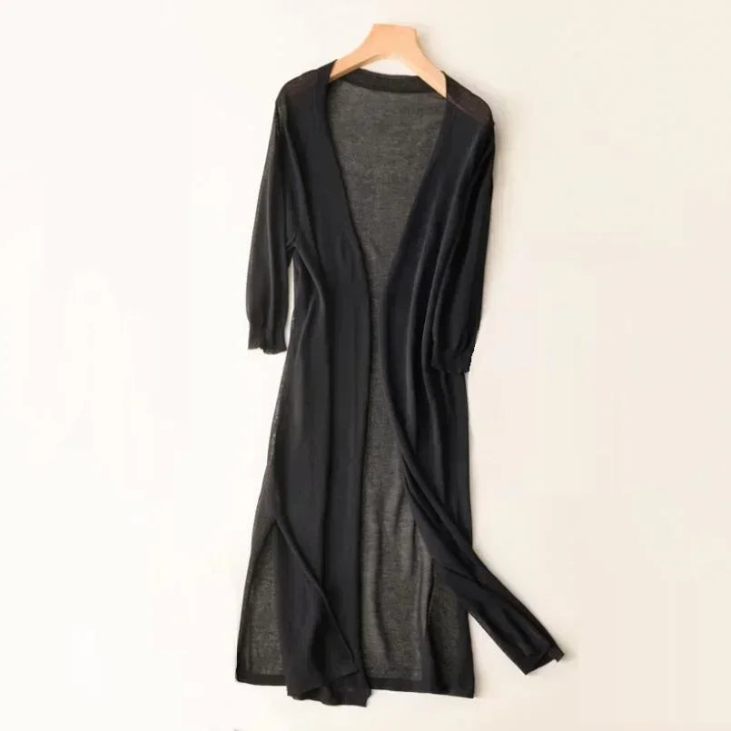Helvano | Leichter Langer Cardigan für Damen