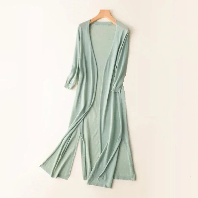 Helvano | Leichter Langer Cardigan für Damen