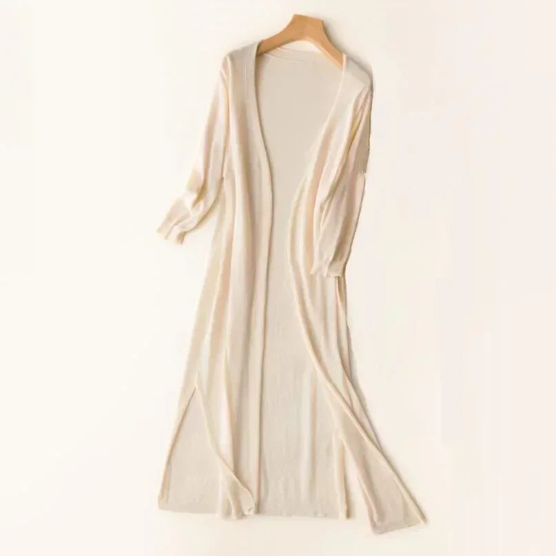 Helvano | Leichter Langer Cardigan für Damen