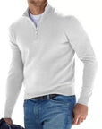 Helvano | Herren Troyer-Pullover mit kurzem Reissverschluss
