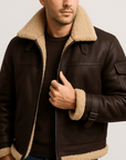 Helvano | Lederjacke mit Taschen für Herren