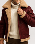 Helvano | Lederjacke mit Taschen für Herren