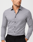 Helvano | Knitterfreies Stretch-Hemd für Herren
