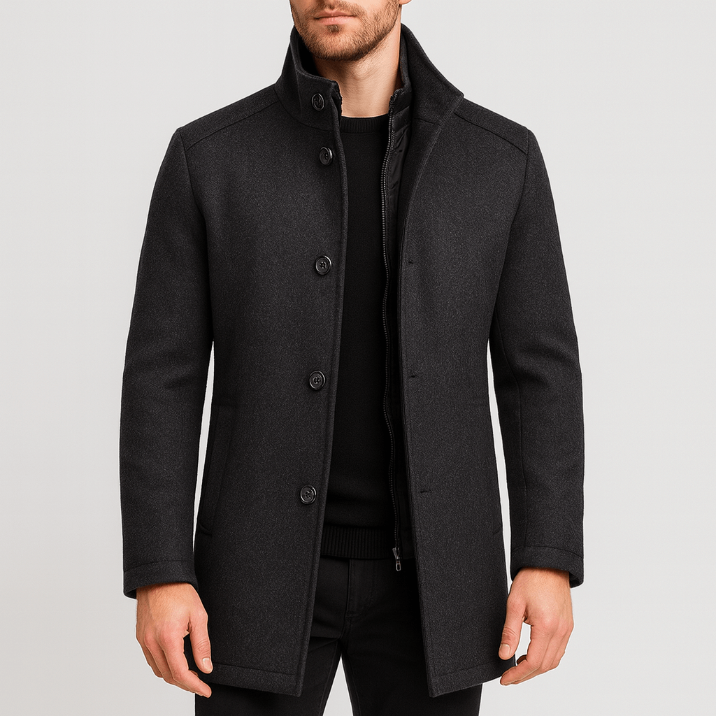 Helvano | Eleganter Herrenmantel mit Innenfutter