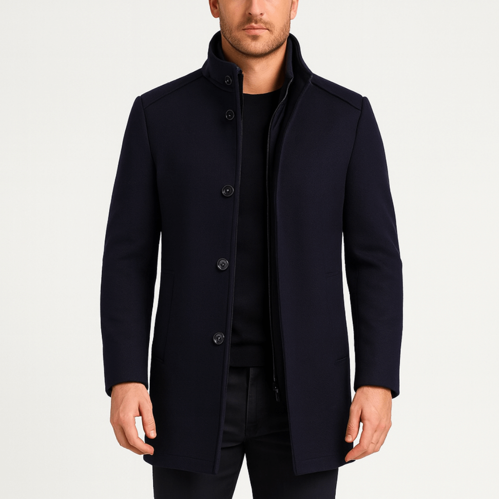 Helvano | Eleganter Herrenmantel mit Innenfutter