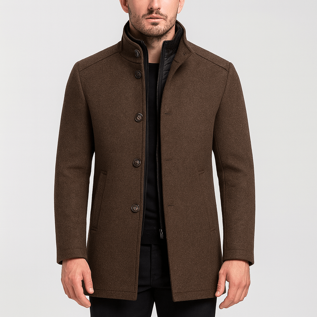 Helvano | Eleganter Herrenmantel mit Innenfutter