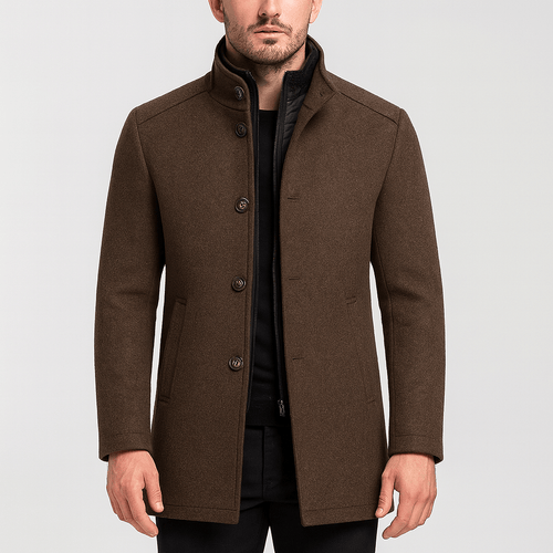 Helvano | Eleganter Herrenmantel mit Innenfutter