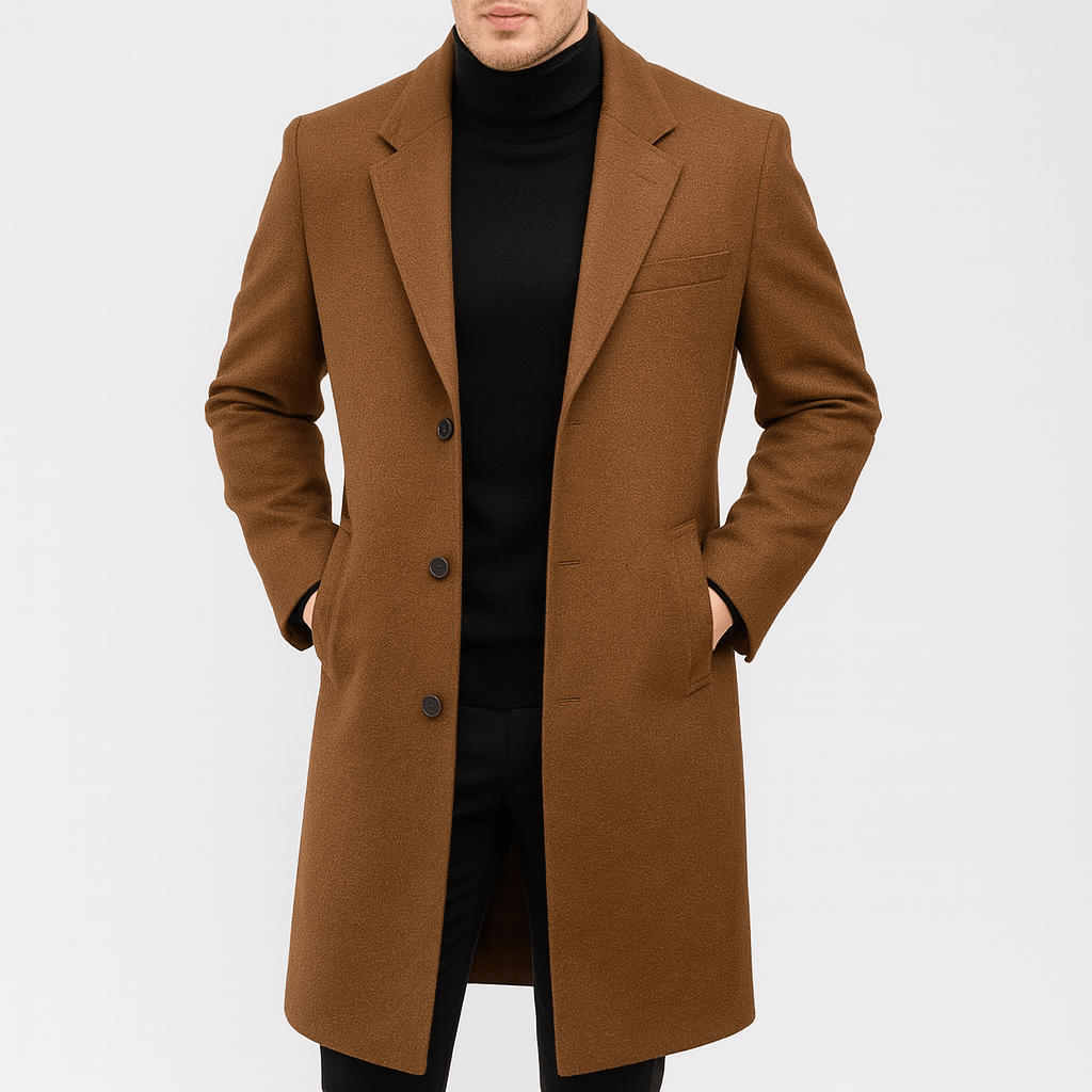 Helvano | Eleganter Wollmantel für Herren