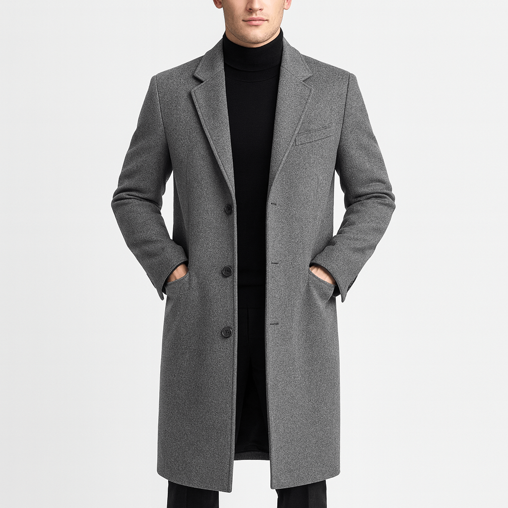 Helvano | Eleganter Wollmantel für Herren