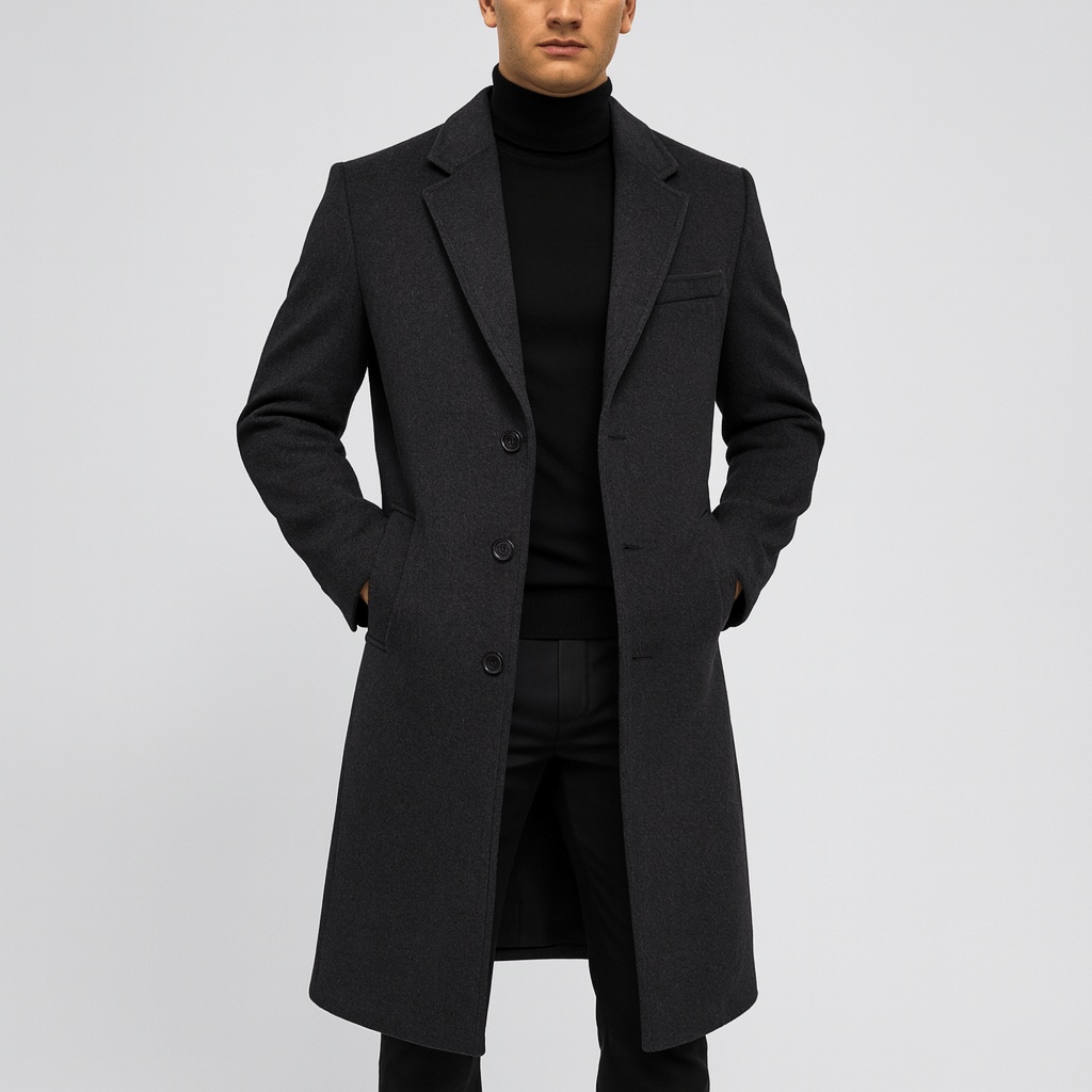 Helvano | Eleganter Wollmantel für Herren