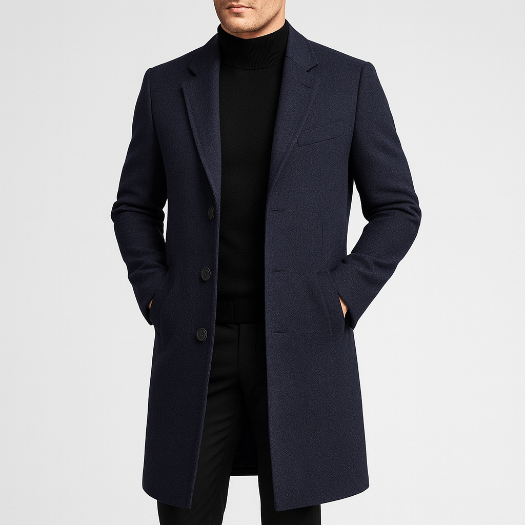 Helvano | Eleganter Wollmantel für Herren